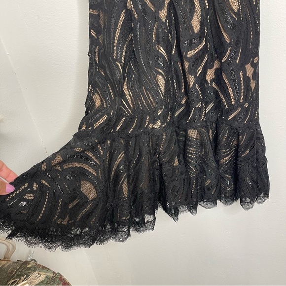 Jonathan Simkhai Black Lace Off-Shoulder Mini Dress - Picture 11 of 16